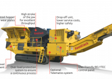 Mobilní čelisťové drtiče Keestrack B7