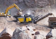 Mobilní čelisťové drtiče Rubble Master RM V550GO!