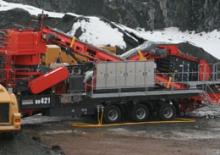 Mobilní čelisťové drtiče Sandvik UH 421