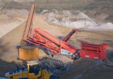Mobilní třídiče Sandvik QA 340