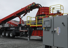 Mobilní třídiče Sandvik UH373
