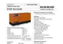Naftové elektrocentrály Hüdig Step 350 ECON