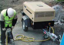 Přenosné vzduchové kompresory - dieslové, elektrické a benzínové Doosan 7/31EG