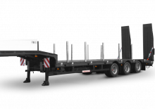 Nízkoložné návěsy Schwarzmüller 3-axle low loader semitrailer with offset platform - reinforced