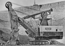 Pásová rypadla Bucyrus 150-RH