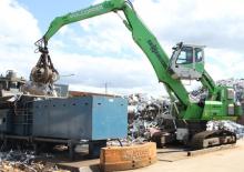 Manipulátory s materiálem Sennebogen 818R E