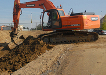 Pásová rypadla Doosan DX 255 N LC
