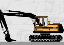 Pásová rypadla Volvo EC150C