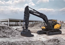 Pásová rypadla Hyundai HX220AL
