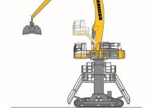 Manipulátory s materiálem Liebherr LH 80 C Gantry Port Litronic