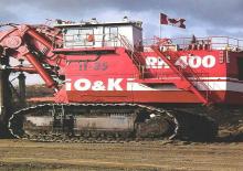 Pásová rypadla Terex RH 400