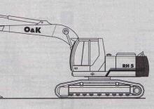 Pásová rypadla O&K RH 5