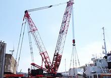 Pásové jeřáby s příhradovým výložníkem Hitachi Sumitomo 6000 SL-X