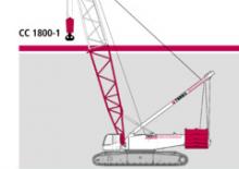 Pásové jeřáby s příhradovým výložníkem Terex-Demag CC 1800-1