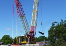 Pásové jeřáby s příhradovým výložníkem Terex-Demag CC 2500-1