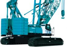 Pásové jeřáby s příhradovým výložníkem Kobelco CKE 2500