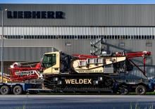 Pásové jeřáby s příhradovým výložníkem Liebherr LR 1110 