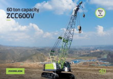 Pásové jeřáby s příhradovým výložníkem Zoomlion ZCC600V
