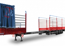 Plachtové návěsy Schwarzmüller 3-axle platform semitrailer - extendible