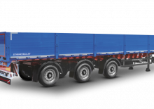 Plachtové návěsy Schwarzmüller 3-axle platform semitrailer prepared for mobil crane