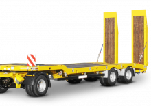 Podvalníky Schwarzmüller 3-axle low loader trailer with offset platform