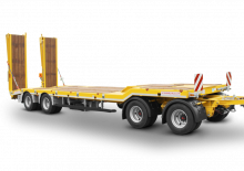 Podvalníky Schwarzmüller 4-axle low loader trailer with offset platform