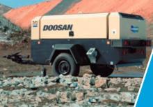 Přenosné vzduchové kompresory - dieslové, elektrické a benzínové Doosan 7/72 G