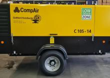 Přenosné vzduchové kompresory - dieslové, elektrické a benzínové CompAir C 105-14