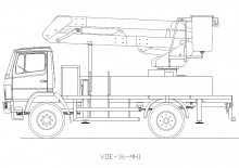 Přívěsné kloubové pracovní plošiny Versalift VOE-36-MHI (EXPORT)