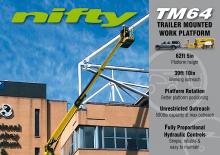Autoplošiny s kloubovým výložníkem Niftylift TM 64