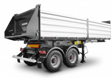 Sklápěcí návěsy Schwarzmüller 2-axle 3-way tipper semitrailer - building site - reinforced