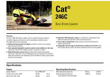 Smykem řízené nakladače Caterpillar 246C