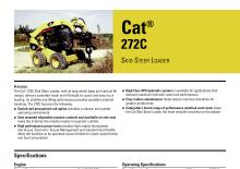 Smykem řízené nakladače Caterpillar 272C