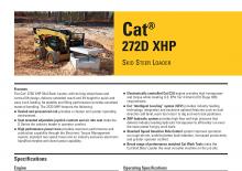 Smykem řízené nakladače Caterpillar 272D XHP