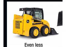Smykem řízené nakladače John Deere Construction 313