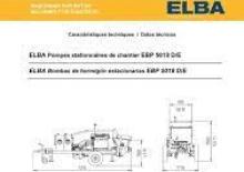 Stacionární čerpadla na beton Elba EBP 5018 D