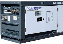 Stacionární vzduchové kompresory - dieslové, elektrické a benzínové Airman PDS100SC-5C5