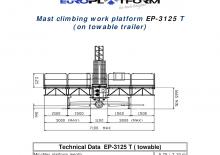 Stožárové šplhací pracovní plošiny Electroelsa EP-3125T