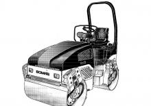 Tandemové vibrační válce Bomag BW 100 AD-4