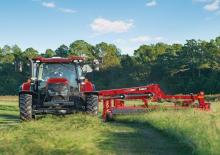 Tažené diskové žací lišty s kondicionérem Case IH DC133