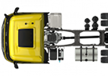 Tuhé podvozky DAF XFC 410 FAT