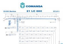 Věžové trolejové jeřáby s horní otočí Comansa 21LC660