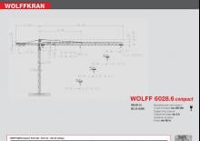 Věžové trolejové jeřáby s horní otočí Wolffkran 6028.6