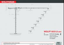 Věžové trolejové jeřáby s horní otočí Wolffkran 6031.8 clear
