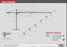 Věžové trolejové jeřáby s horní otočí Wolffkran 7532.12 cross