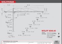 Věžové trolejové jeřáby s horní otočí Wolffkran 8540.40 cross