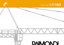 Věžové trolejové jeřáby s horní otočí Raimondi MR 183-A