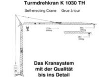 Věžové trolejové jeřáby se spodní otočí König K 1030 TH (2,5m)