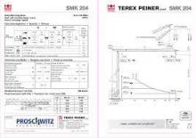 Věžové trolejové jeřáby se spodní otočí Terex Peiner SMK 204-2,95 m