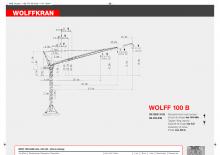 Věžové výkyvné jeřáby s horní otočí Wolffkran 100 B
